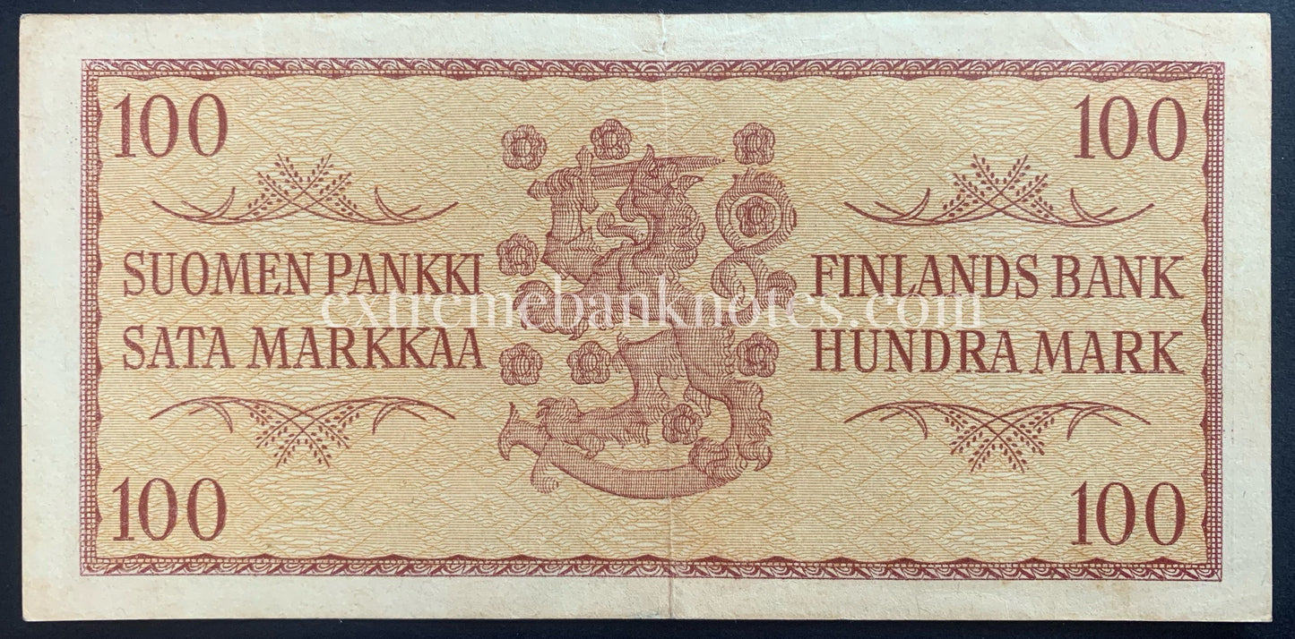 Finland 100 Markka (New Markka) 1957 P-97 UNC F++