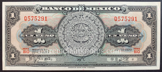 Mexico 1 Peso 1970 P-59l UNC