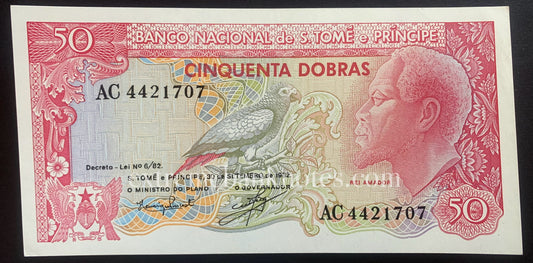 São Tomé e Príncipe 50 Dobras 1982 P-56 UNC