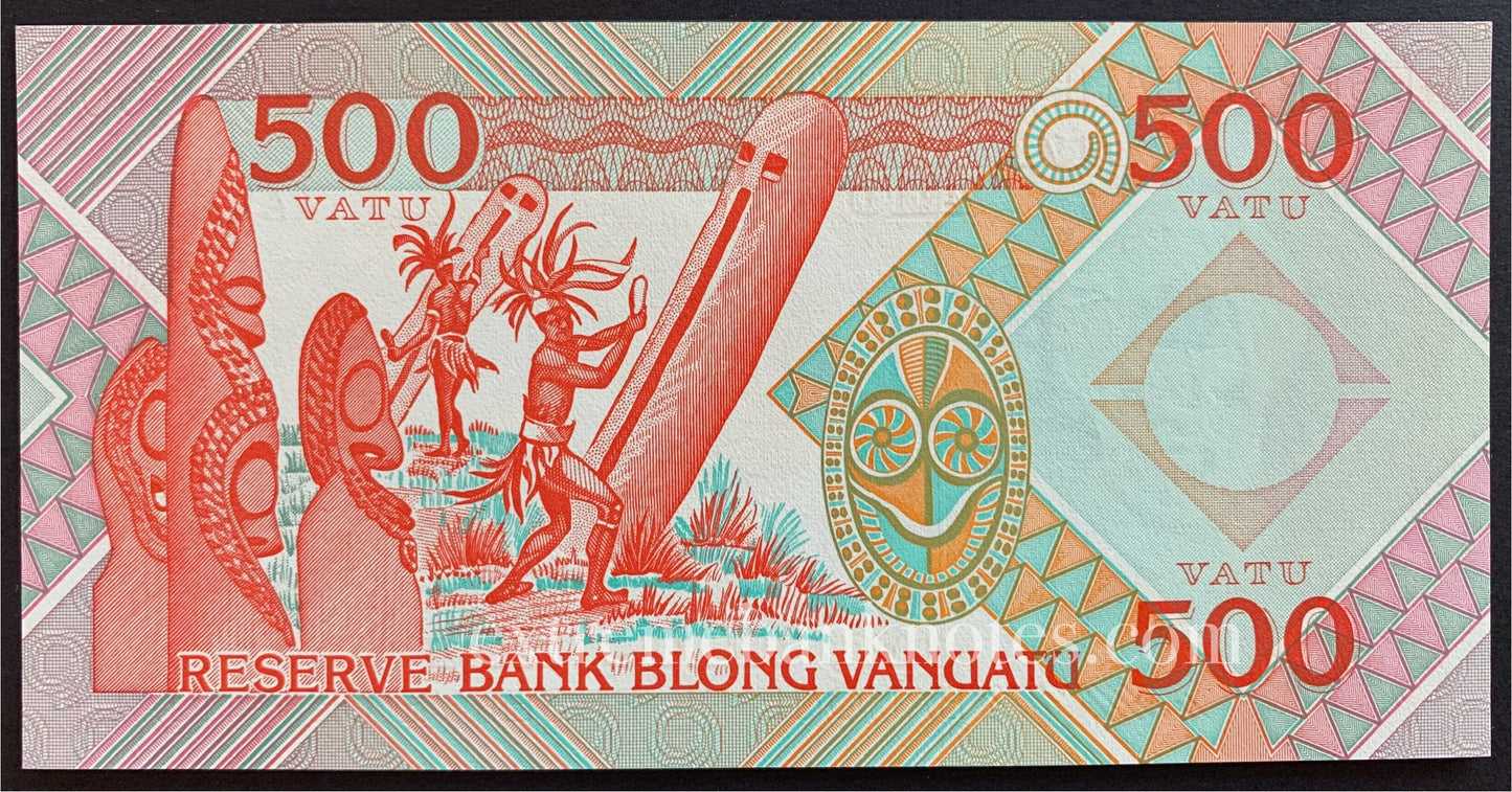 Vanuatu 500 Vatu ND (1993) P-5a UNC prefix AA