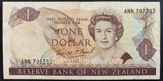 New Zealand 1 Dollar ND (1989-1992) P-169c VG