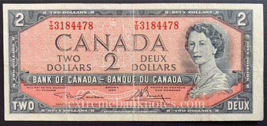 Canada 2 Dollars 1954 (1973-75) P-76d VF