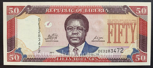 Liberia 50 Dollars 2011 P-29g UNC