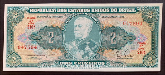 Brazil 2 Cruzeiros ND (1955) P-157 UNC