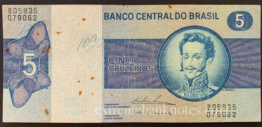 Brazil 5 Cruzeiros ND (1974) P-192c VF