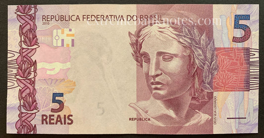 Brazil 5 Reais 2010 (2013-14) P-253a aUNC