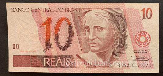Brazil 10 Reais ND (1997) P-245a VF
