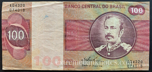 Brazil 100 Cruzeiros ND (1974) P-195Aa.1 VF