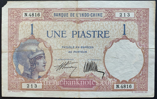Indochina 1 Piastre ND (1927-1931) P-48b G