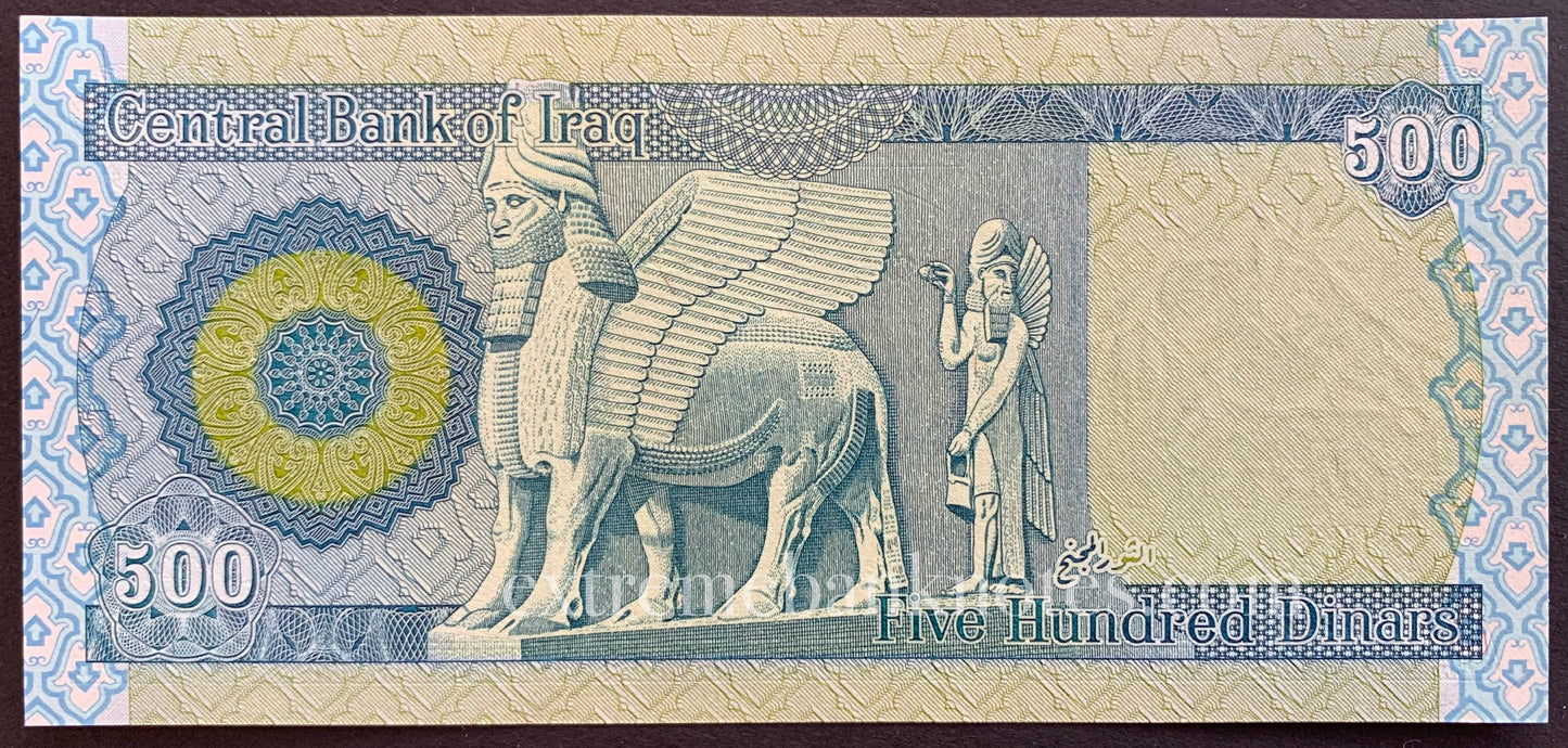 Iraq 500 Dinars 2013 P-98 UNC