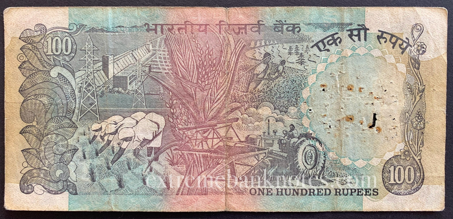 India 100 Rupees ND (1992-1997) P-86f G
