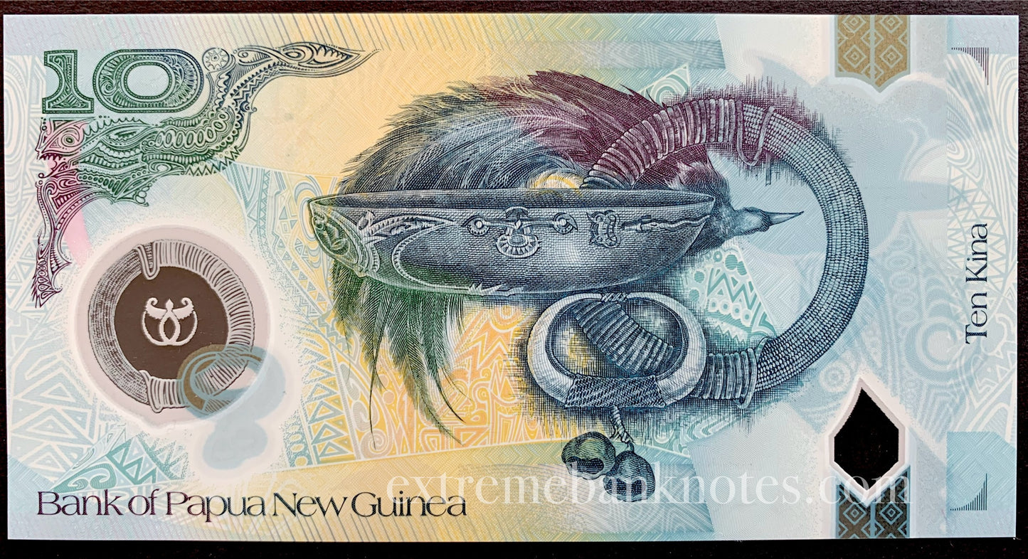 Papua New Guinea 10 Kina 2015 P-48 UNC