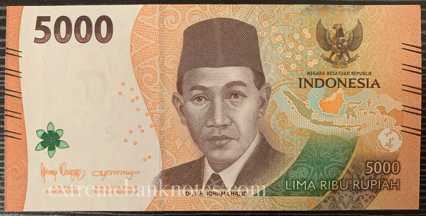 Indonesia 5000 Rupiah 2022 P-619 aUNC