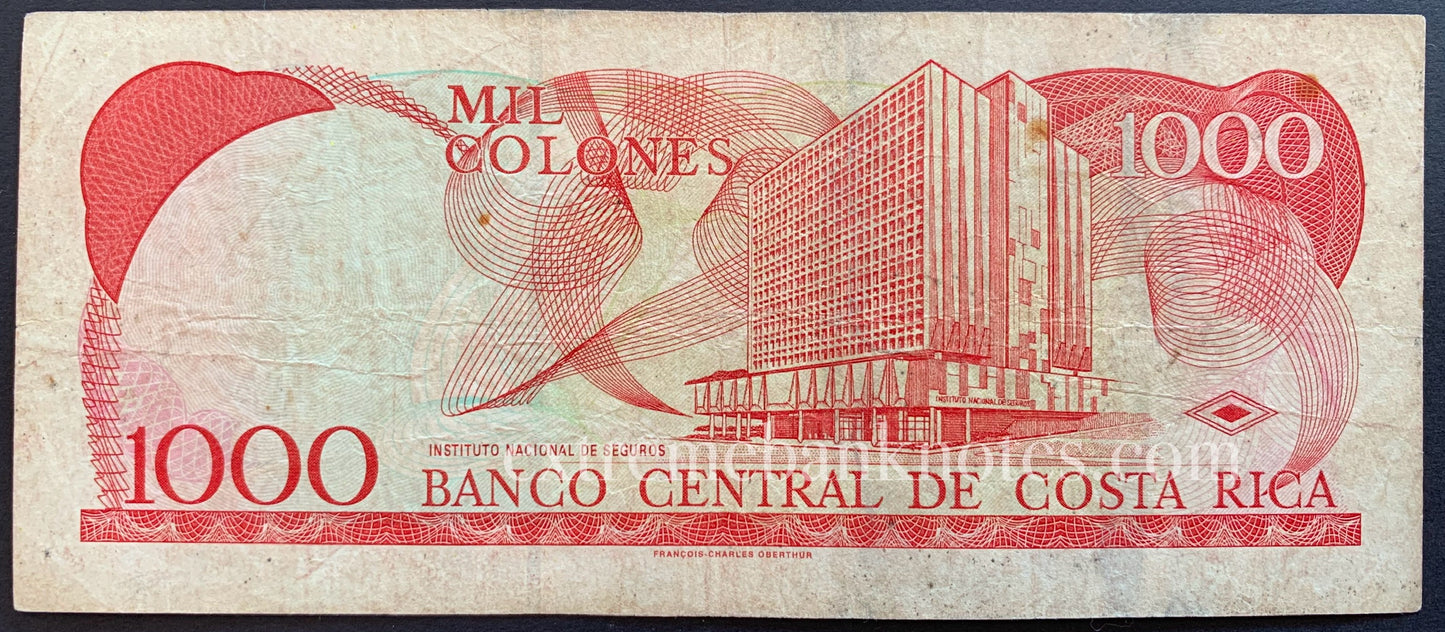 Costa Rica 1000 Colones 1999 P-264c VF