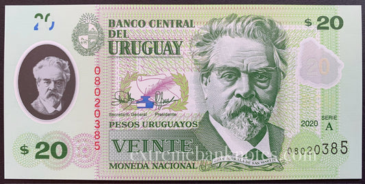 Uruguay 20 Pesos Uruguayos 2020 P-101 UNC