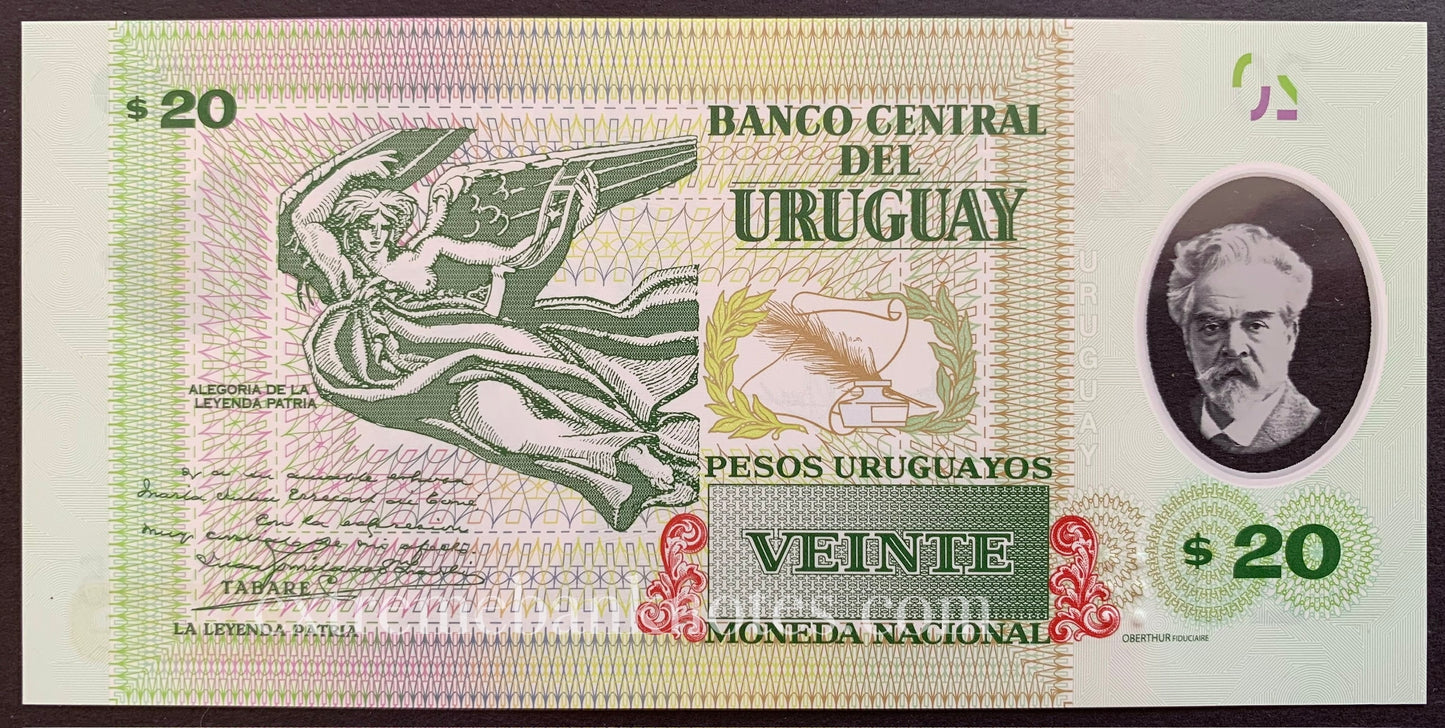 Uruguay 20 Pesos Uruguayos 2020 P-101 UNC