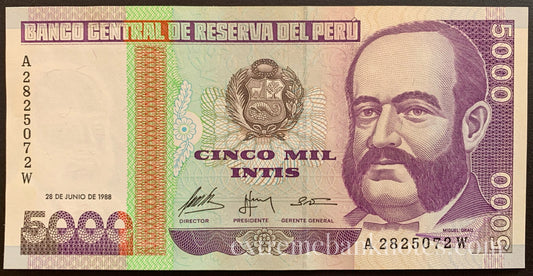 Peru 5000 Intis 1988 P-137 UNC