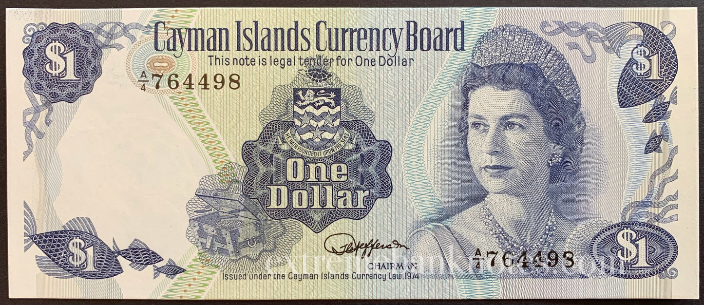 Cayman Islands 1 Dollar 1974 P-5c UNC
