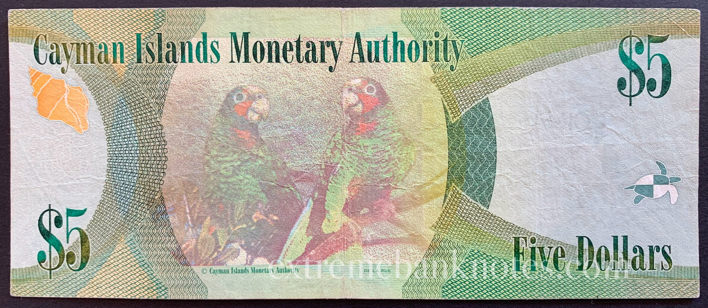 Cayman Islands 5 Dollars 2010 P-39a VF