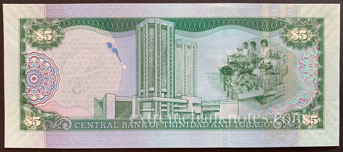 Trindad and Tobago 5 Dollars 2006 P-47 UNC