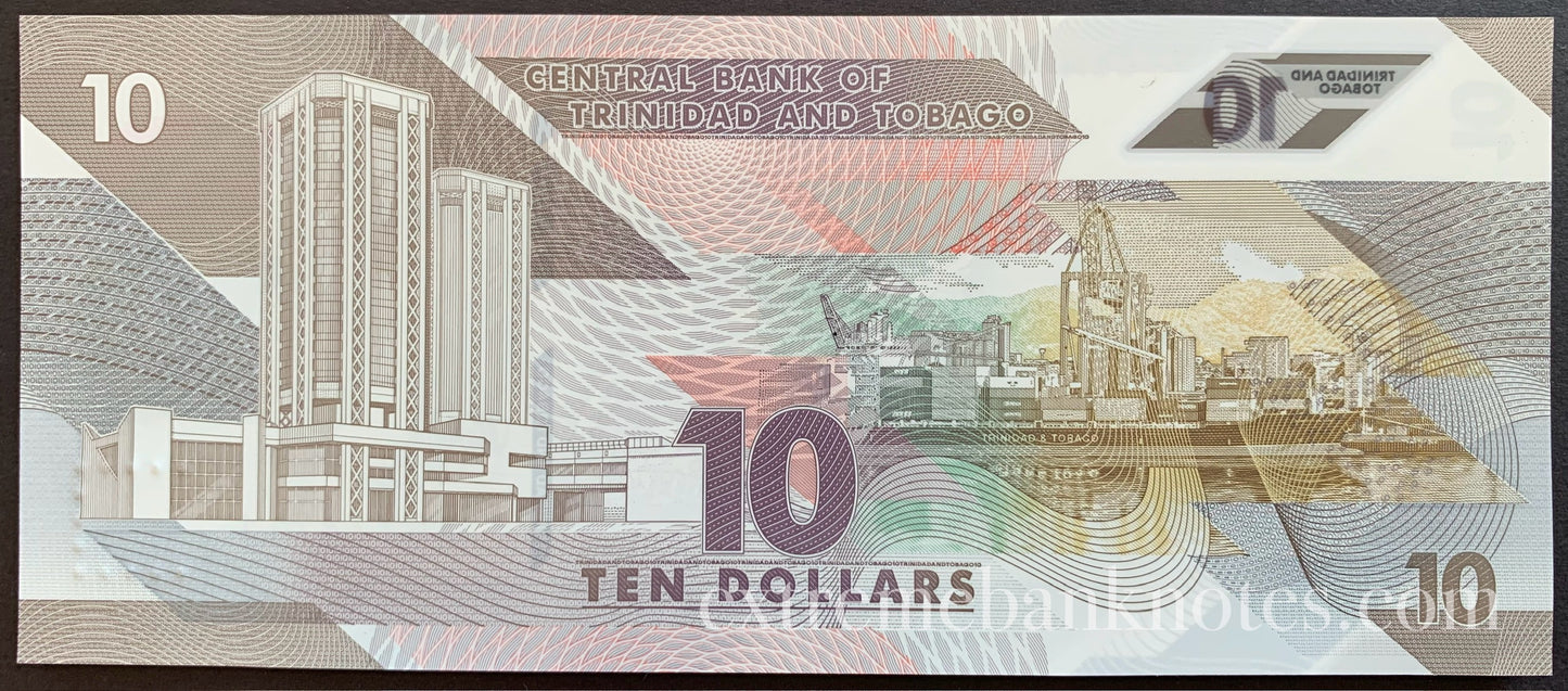 Trindad and Tobago 10 Dollars 2020 P-62a UNC