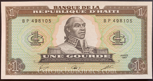 Haiti 1 Gourde 1987 P-245 UNC