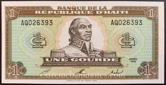 Haiti 1 Gourde 1992 P-259 UNC