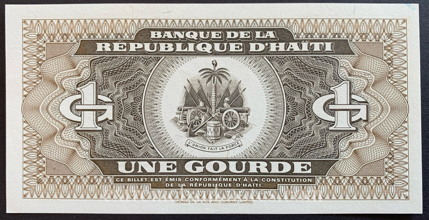 Haiti 1 Gourde 1992 P-259 UNC
