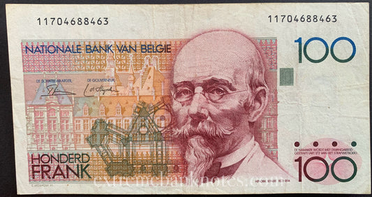 Belgium 100 Frank ND (1978-1979) P-140a VF