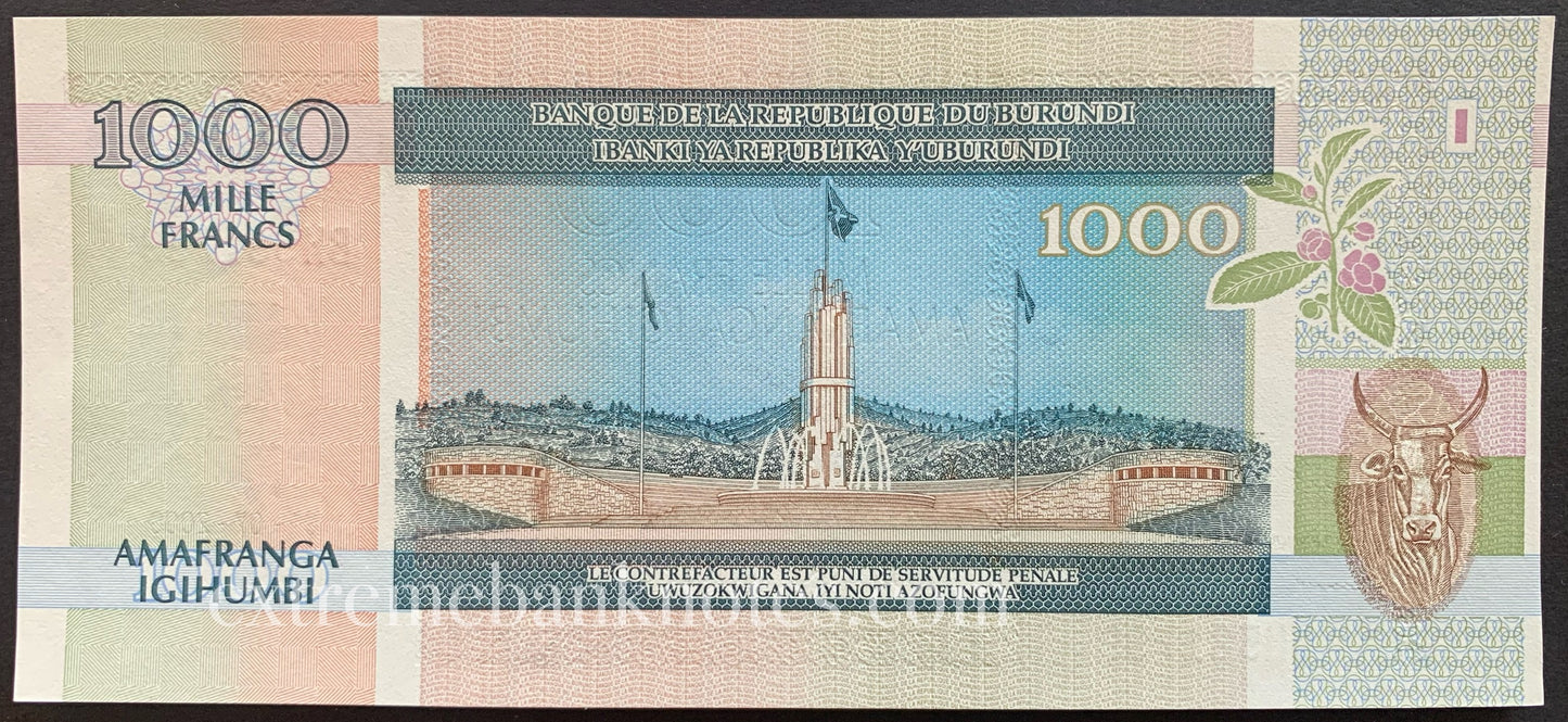 Burundi 1000 Francs 2000 P-39c UNC