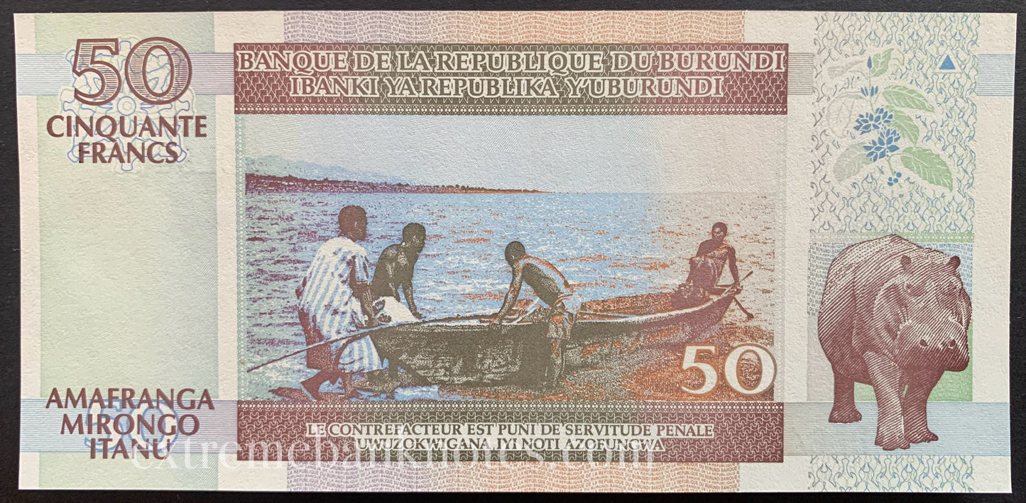 Burundi 50 Francs 2006 P-36f UNC
