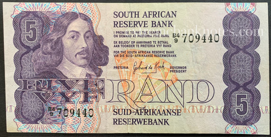 South Africa 5 Rand ND (1984) P-119c VF