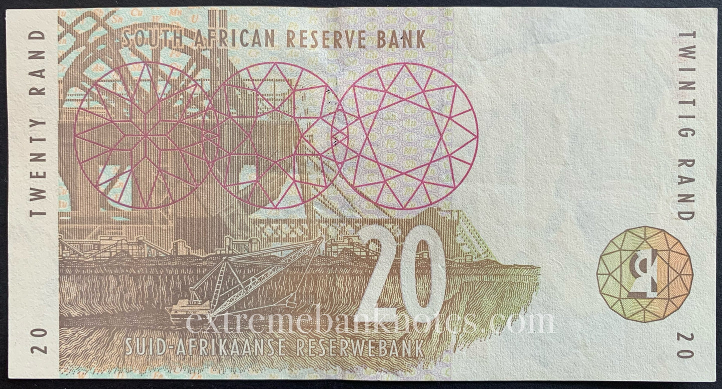 South Africa 20 Rand ND (1993) P-124a AUNC