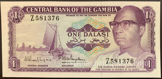 Gambia 1 Dalasi ND (1971-1987) P-4g UNC