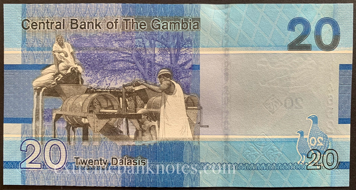 Gambia 20 Dalasis 2019 TBB-237a UNC