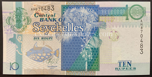 Seychelles 10 Rupees 2013 P-42a UNC