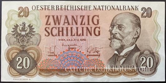 Austria 20 Schilling 1956 P-136 VF