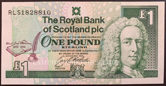 Scotland 1 Pound Sterling 1994 P-358 UNC
