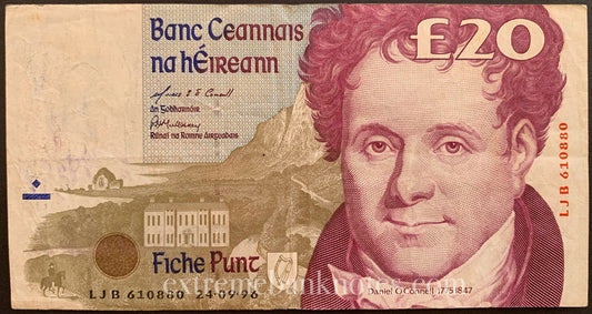 Ireland 20 Pounds 1996 P-77b VF