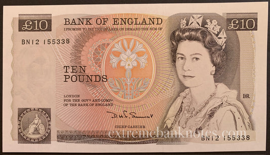England 10 Pounds ND (1984-1986) P-379c UNC