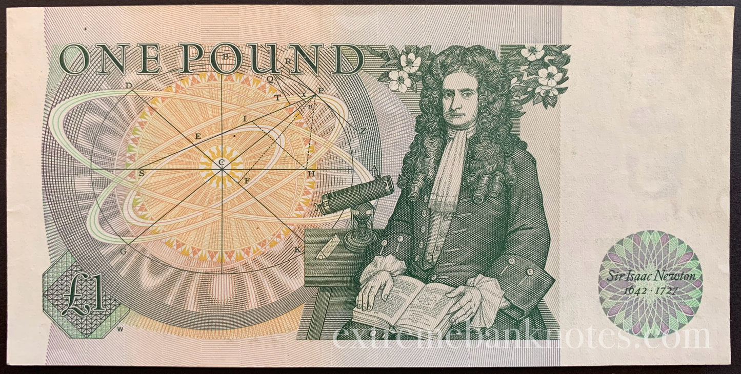England 1 Pound ND (1981-1984) P-377b AUNC