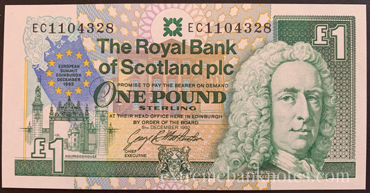 Scotland 1 Pound Sterling 1992 P-356 UNC