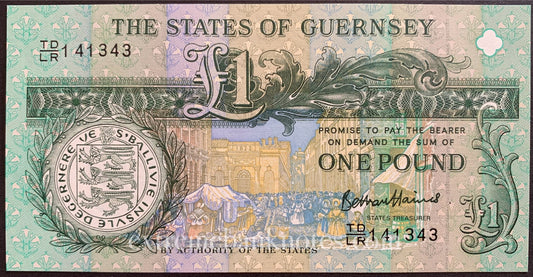 Guernsey 1 Pound 2013 P-62 UNC