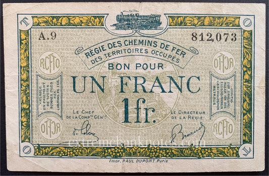 Saarland 1 Franc 1923 P-R5 VF