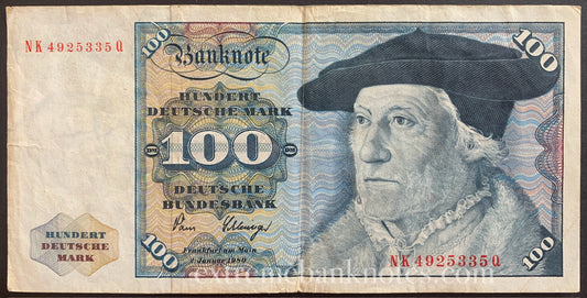 Germany 100 Mark 1980 P-34d VF