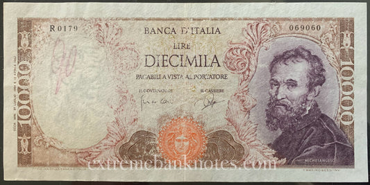 Italy 10 000 Lire 1964 P-97 VF