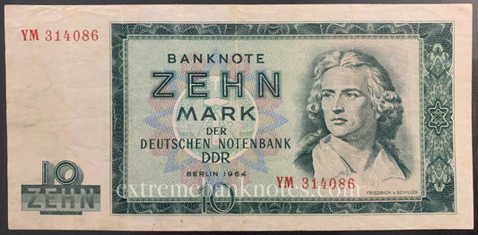 Germany 10 Mark 1964 P-23 VF