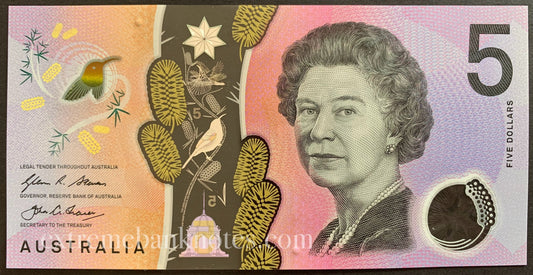 Australia 5 Dollars 2016 P-62a UNC
