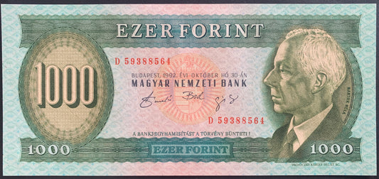 Hungary 1000 Forint 1992 P-176 UNC