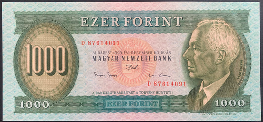 Hungary 1000 Forint 1993 P-176 UNC